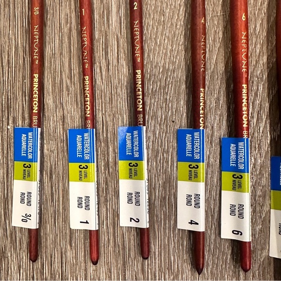 15 Princeton Neptune Professional Watercolor Paintbrushes Synthetic Brushes NEW - Picture 11 of 14